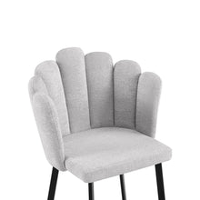 Load image into Gallery viewer, Urban Petal-shaped Upholstered Dining Chair - Set of 2 - Light Grey