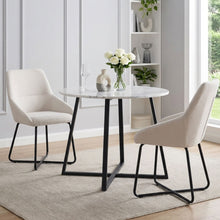 Load image into Gallery viewer, Alena Dining Chair - Set of 2 - Beige + Black