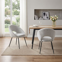 Load image into Gallery viewer, Nimue Fabric Dining Chair - Set of 2 - Greyish White