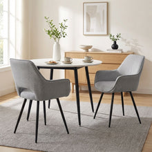 Load image into Gallery viewer, Griselda Velvet Dining Chair - Set of 2 - Grey