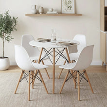 Load image into Gallery viewer, Cena 5 Piece Round Dining Set - White