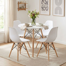 Load image into Gallery viewer, Cena 5 Piece Round Dining Set - White