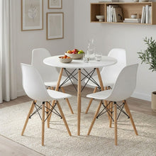 Load image into Gallery viewer, Cena 5 Piece Round Dining Set - White
