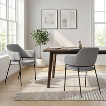 Load image into Gallery viewer, 23821-sadie-fabric-dining-chair-set-of-2-light-grey-2603105