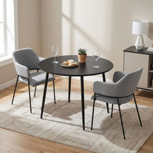 Load image into Gallery viewer, 23821-sadie-fabric-dining-chair-set-of-2-light-grey-2603107