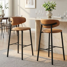 Load image into Gallery viewer, 23913-lark-fabric-bar-stool-set-of-2-camel-202603101