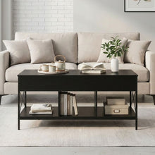 Load image into Gallery viewer, Vault Lift-Top Storage Coffee Table - Black