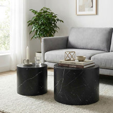 Load image into Gallery viewer, 23599-leslie-round-side-table-set-of-2-black-2603115