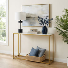 Load image into Gallery viewer, Nimbus Console Table - White Marble Look