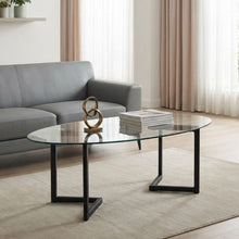 Load image into Gallery viewer, 23879-wynter-tempered-glass-oval-coffee-table-transparent-black-2603114