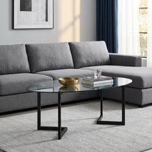 Load image into Gallery viewer, 23879-wynter-tempered-glass-oval-coffee-table-transparent-black-2603116