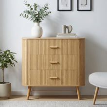 Load image into Gallery viewer, Atlantic 3 Drawers Tallboy - Natural