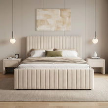 Load image into Gallery viewer, Tasman Queen with Single Trundle Bed Frame - Oat