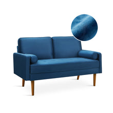 Load image into Gallery viewer, Alaina Velvet 2 Seater Sofa - Blue