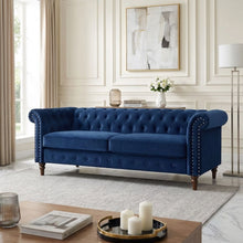 Load image into Gallery viewer, Chesley Velvet 3 Seater Sofa - Navy Blue