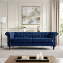 Load image into Gallery viewer, Chesley Velvet 3 Seater Sofa - Navy Blue