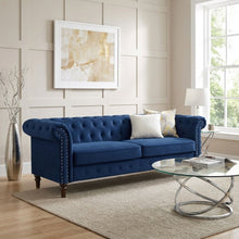 Load image into Gallery viewer, Chesley Velvet 3 Seater Sofa - Navy Blue