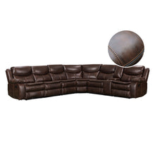 Load image into Gallery viewer, 23029-mandan-manual-recliner-corner-sofa-brown-2603121