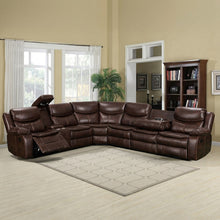 Load image into Gallery viewer, 23029-mandan-manual-recliner-corner-sofa-brown-2603123