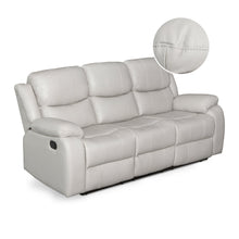 Load image into Gallery viewer, 23177-c-wilson-manual-recliner-sofa-set-3-seater-white-2603121