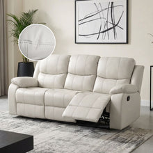 Load image into Gallery viewer, 23177-c-wilson-manual-recliner-sofa-set-3-seater-white-2603122