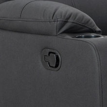 Load image into Gallery viewer, Marton Manual 3 Seater Recliner Sofa - Black