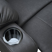 Load image into Gallery viewer, Marton Electric 3 Seater Recliner Sofa - Black