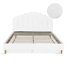 Load image into Gallery viewer, Gairich Boucle King Bed Frame - White
