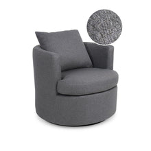 Load image into Gallery viewer, Luva Linen Swivel Armchair - Dark Grey