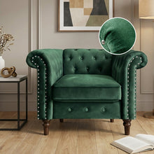 Load image into Gallery viewer, 23233-chesley-velvet-occasional-chair-green-2603122