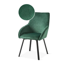 Load image into Gallery viewer, Everlow Swivel Velvet Dining Chair - Set of 2 - Green