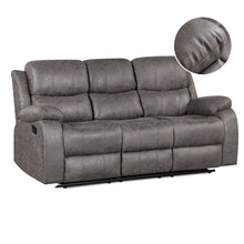 Load image into Gallery viewer, Wilson Manual 3 Seater Recliner Sofa - Brown