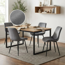 Load image into Gallery viewer, Vela Velvet Dining Chair - Set Of 4 - Dark Grey (0.224m³ - 21.5kg)