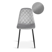 Load image into Gallery viewer, Sera Velvet Dining Chair - Set Of 4 - Light Grey