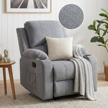 Load image into Gallery viewer, Henley Fabric Manual 1 Seater Recliner Sofa - Grey