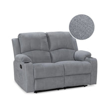 Load image into Gallery viewer, Henley Fabric Manual 2 Seater Recliner Sofa - Grey