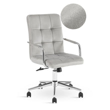 Load image into Gallery viewer, Eliezer Velvet Office Chair - Light Grey (0.188m - 10.0kg)