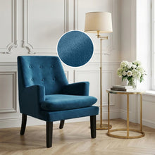 Load image into Gallery viewer, 22462-mila-velvet-armchair-blue-2603111