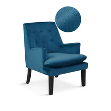Load image into Gallery viewer, 22462-mila-velvet-armchair-blue-2603112