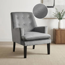 Load image into Gallery viewer, 22464-mila-velvet-arm-chair-grey-2603111