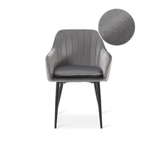 Load image into Gallery viewer, 23814-adelaide-velvet-dining-armchairs-set-of-2-light-grey-2603113