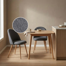 Load image into Gallery viewer, Wyatt Linen Dining Chair - Set of 2 - Dark Grey