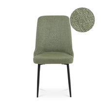 Load image into Gallery viewer, Oliro Linen Dining Chair - Set of 4 - Dark Green