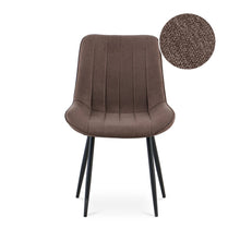 Load image into Gallery viewer, Kivo Linen Dining Chair - Set of 4 - Brown