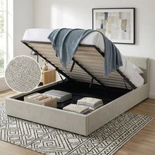 Load image into Gallery viewer, Elevon Queen Gas Lift Bed Frame - Linen Grey