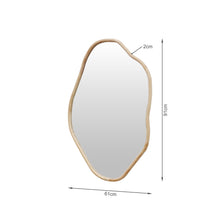 Load image into Gallery viewer, 24427-moro-freeform-wall-mirror-91cm-light-wood-14