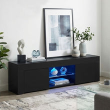 Load image into Gallery viewer, Maize 1.3m LED Entertainment Unit - Black