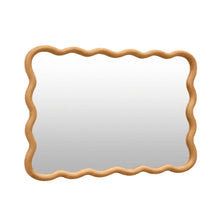 Load image into Gallery viewer, 24425-ripple-wavy-wooden-wall-mirror-91cm-warm-walnut-26032711