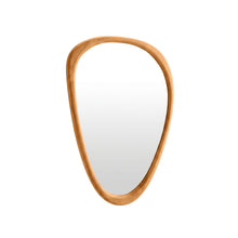 Load image into Gallery viewer, 24426-noma-pebble-wall-mirror-93cm-warm-walnut-2603279