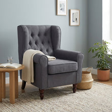 Load image into Gallery viewer, Windsor Linen Armchair - Light Grey